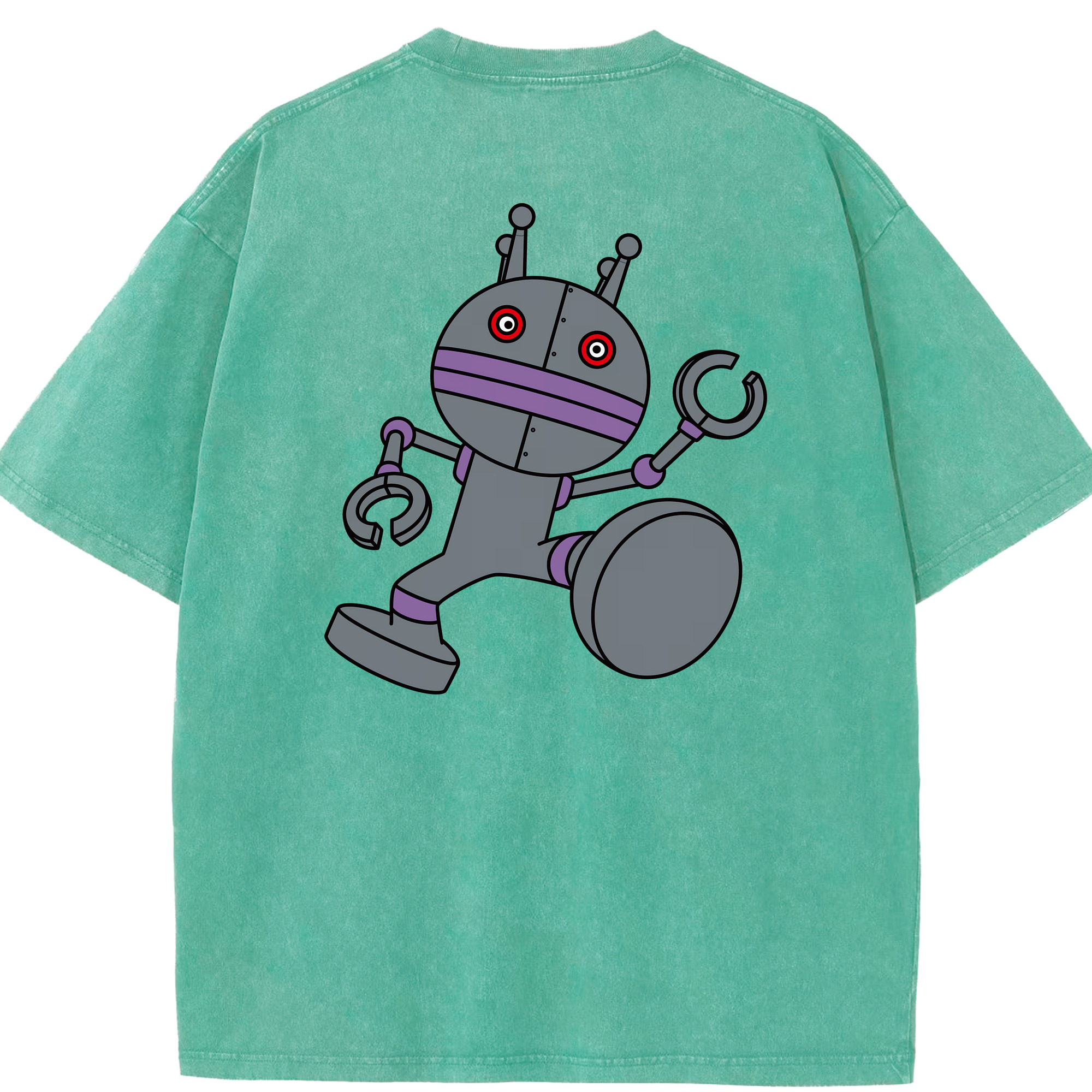 （画像用） アンパンマン Anpanman 綿100% ヴィンテージ風 半袖Tシャツ（背面プリント）